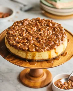 Caramel Pecan Cheesecake