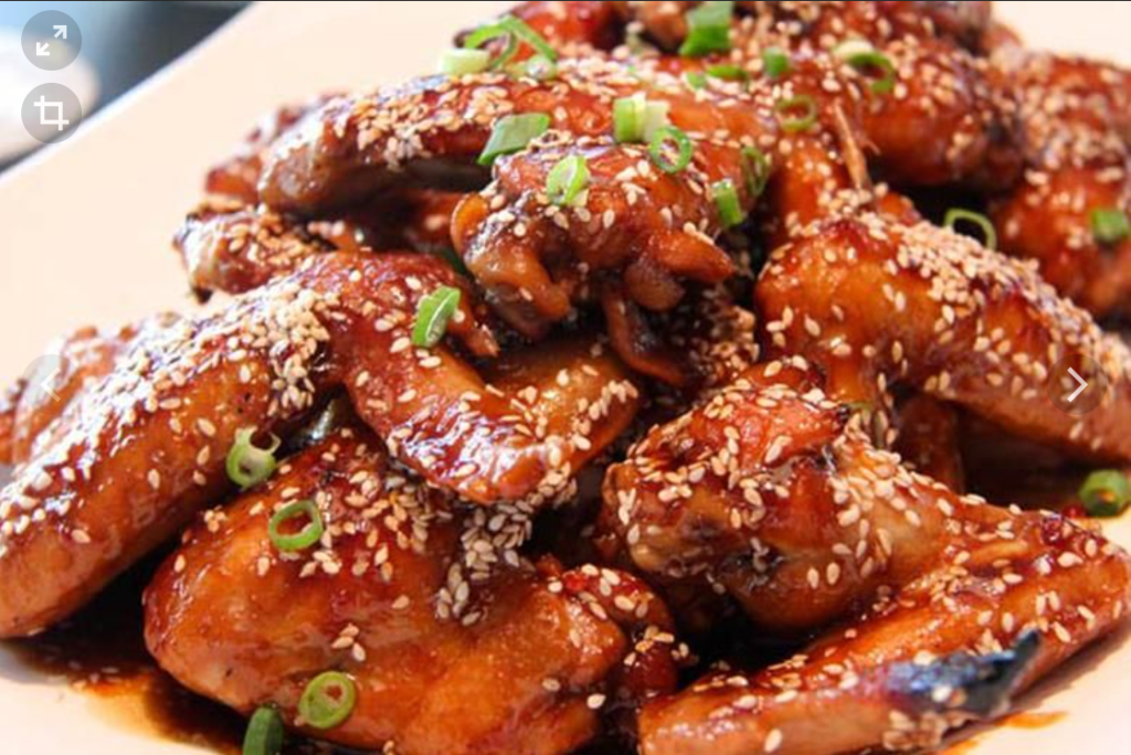 Cranberry Plum Glazed Chicken Wings